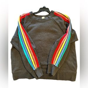 GAP Rainbow stripe retro sweatshirt - Large